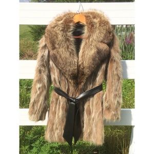 REAL Coyote Fur Vintage Coat